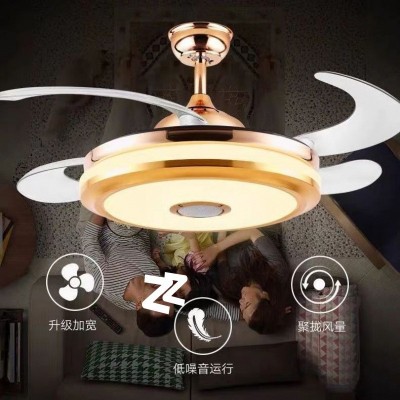 隐形风扇灯智能语音蓝牙客厅卧室LED吊灯带风扇变频的吸顶灯led图2