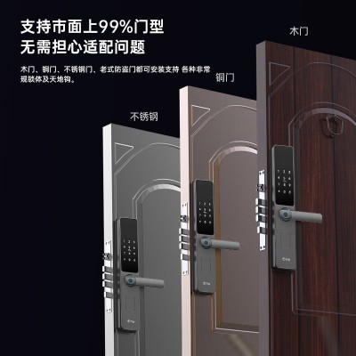 指纹门锁家用民宿密码锁智能防盗门密码电子锁指纹锁工厂一件批发图3