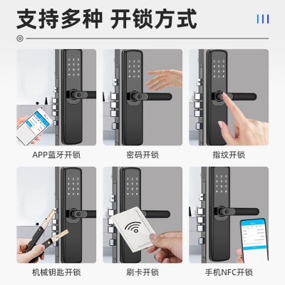 定制批发电子门锁酒店公寓民宿密码WiFi远程智能锁APP蓝牙指纹锁图4
