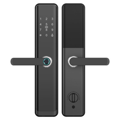 smart lock密码家用涂鸦智能锁IC卡俄语一握开指纹防盗门4585锁图5