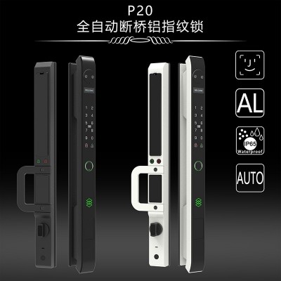 涂鸦tuya手机全自动人脸识别智能锁app指纹密码锁断桥铝门移门