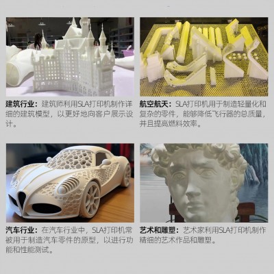 三焱工业级高精度SLA大尺寸3D打印机 支持多种树脂批量3d打印生产图3