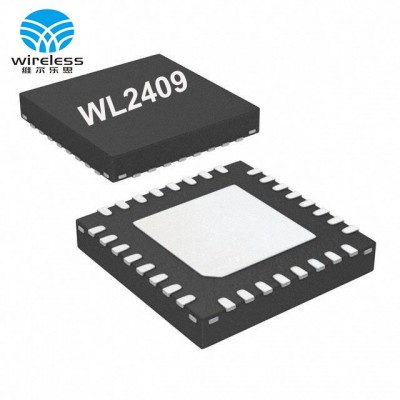 2.4G无线收发芯片WL2409低功耗 内置32位M0核MCU 64Kflash 18个IO
