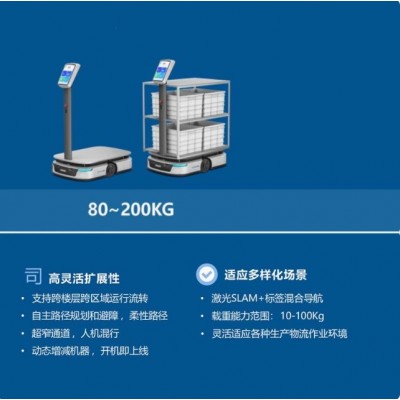 无人化搬运物流运输AMR搬运小车 物流送货机器人AGV搬运小车S100图2