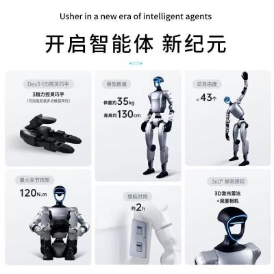 Unitree宇树机器人G1edu-U3人形机器人演出可跳舞 舞术 商演图3