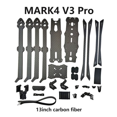 MARK4 V3 Pro 13寸碳纤维加强版无人机 机架FPV四轴穿越机长续航图3