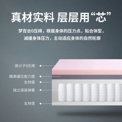 定制梦百合厂家直销Power Cool电动按摩床智能床可升降记忆棉床垫图4