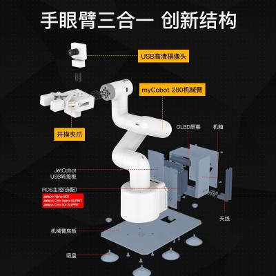 jetson nano机械手臂ROS机器人AI视觉识别orin非树莓派myCobot280图3