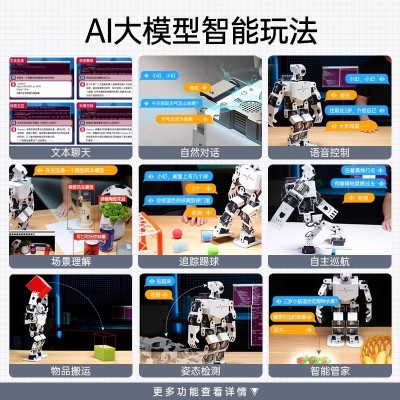 树莓派5/4B人形机器人 Python编程TonyPi Pro 追踪抓取AI视觉识别图3
