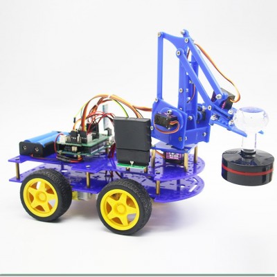 meArm机械臂机械爪arduino智能小车PS手柄控制stem教育搬运机器人图5