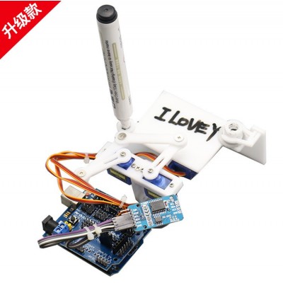 plotclock机械手 写字 绘图 数字机器人arduino套件 创客 diy制作图2