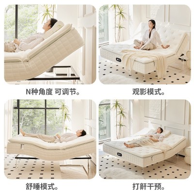 桐语特 白月光电动智能床垫家用多功能卧室双人独立弹簧电动床垫图5