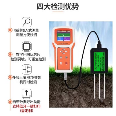 便携式土壤检测仪温湿度记录仪速测平台PH水分电导率传感器壤博士图3