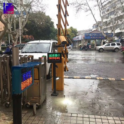 停车场自动车牌识别拍照闸道 景区小区人流管理门禁智能闸道厂家图3