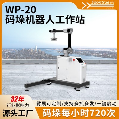 全自动WP-20码垛机器人工作站可升降工业机械手自动搬运纸箱设备
