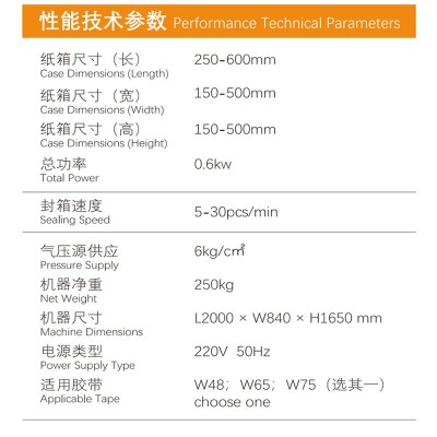 全自动折盖封箱机 纸箱胶带快递打包机折盖封箱 大纸箱打包神器图2