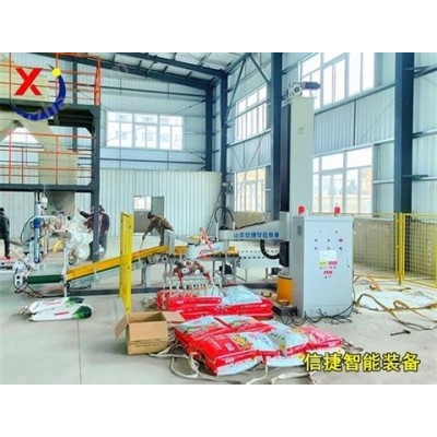 立柱机器人助力江西建材厂石膏粉码垛图5