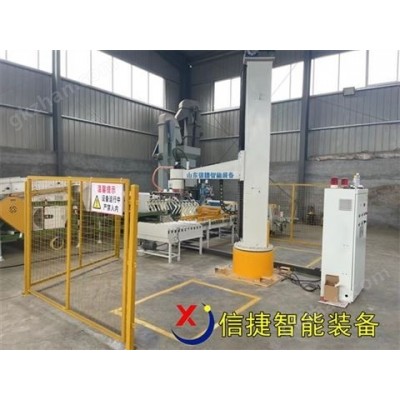 立柱机器人助力江西建材厂石膏粉码垛图2