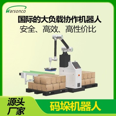 华盛控全自动码垛机器人纸箱码垛机智能码垛机械臂流水线源头厂家图2