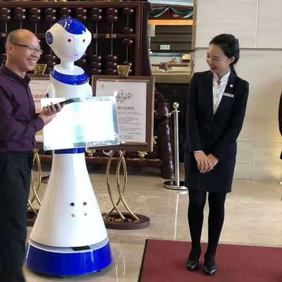 智能讲解接待带领迎宾机器人商用导购语音对话展厅展馆酒店商场