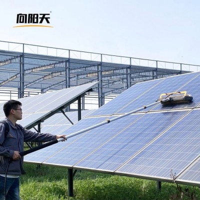 向阳天滚刷式光伏板组件电动清洗喷水工具太阳能清洗设备机器人图3