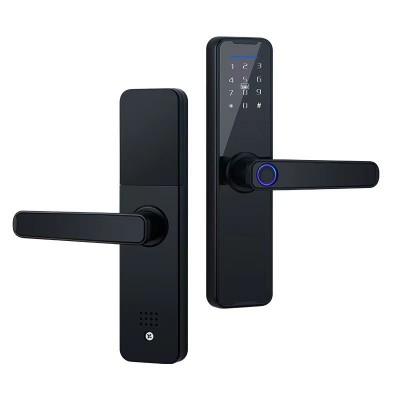 木门室内门指纹锁涂鸦WiFi蓝牙通通蓝牙涂鸦密码锁中英文智能锁图5