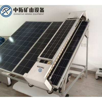 光伏板清洗机器人 太阳能板清洗工具固定式 环保耗水量少