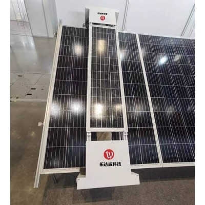 光伏板清洗机器人 太阳能板清洗工具固定式 环保耗水量少