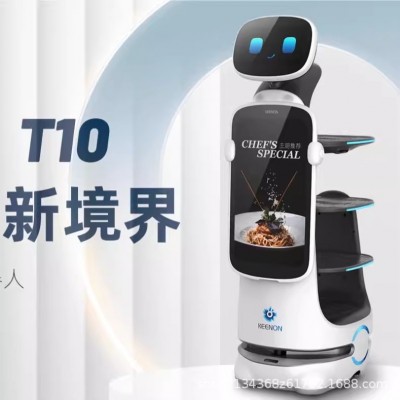 擎朗T10智能送餐机器人餐厅服务员上菜全自动传菜饭店送菜租赁
