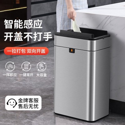 CCKO德国感应垃圾桶家用客厅卫生间创意自动智能电动厕所厨房有盖图2
