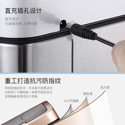 CCKO德国感应垃圾桶家用客厅卫生间创意自动智能电动厕所厨房有盖图4