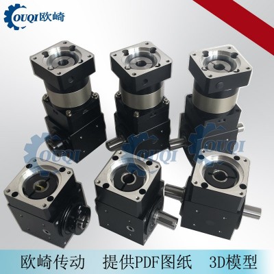 RAD060转角减速机伺服行星减速机直角双轴输出十字伞齿轮转向箱