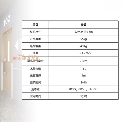 MAWANG马王牌--智能雾化消毒机防疫消毒机器人杀毒灭菌自动喷雾化图5
