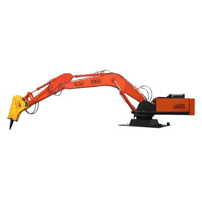 露天矿 大型岩石破碎机 PC1550矿用固定式液压破碎锤图4