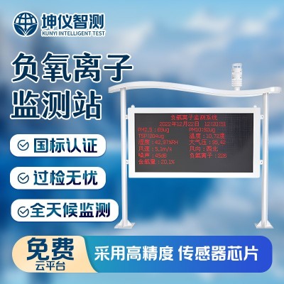 负氧离子监测站景区园林区大屏各参数监测一体式负氧离子监测设备图3