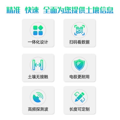 土壤墒情监测仪管式检测器测试仪固定式温湿度氮磷钾传感器高精度图3