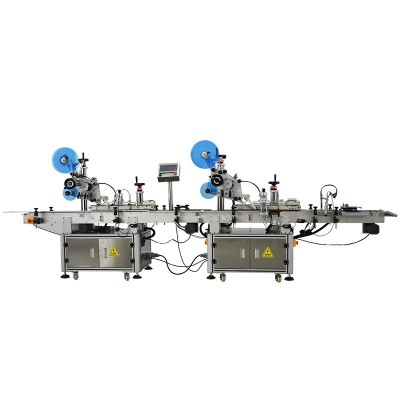 全自动双转角封口贴标机 纸箱彩盒平面贴标机 防伪不干胶 贴标签机图5