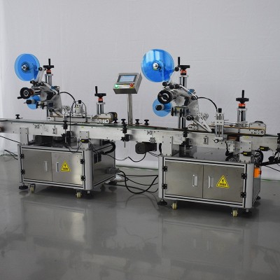 全自动双转角封口贴标机 纸箱彩盒平面贴标机 防伪不干胶 贴标签机图3