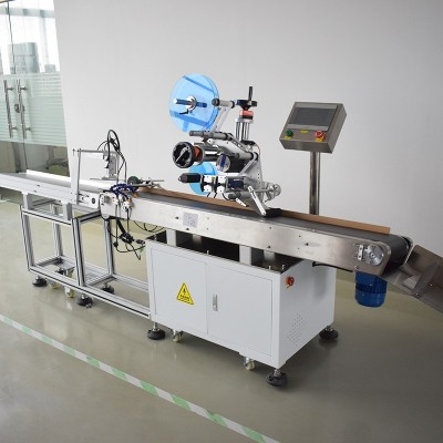 PE袋平面贴标机自封包装袋全自动贴标机OPP纸卡盒盖子双 面贴标机图4