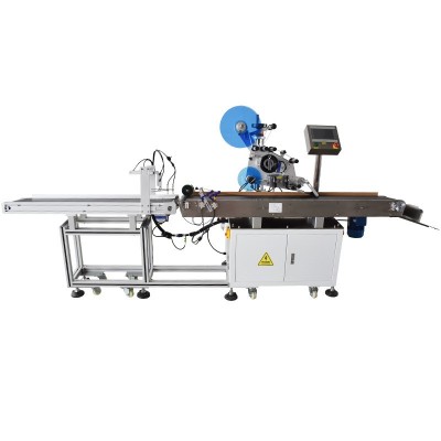 PE袋平面贴标机自封包装袋全自动贴标机OPP纸卡盒盖子双 面贴标机图5