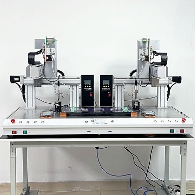 悬臂式双拼自动焊锡机PCB线路板加锡点焊灯具电子插件自动焊锡机图2