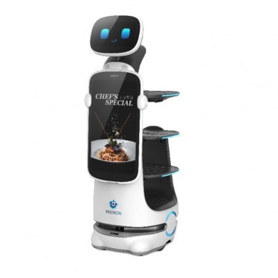 擎朗T10智能送餐机器人餐厅服务员上菜全自动传菜饭店送菜租赁图3