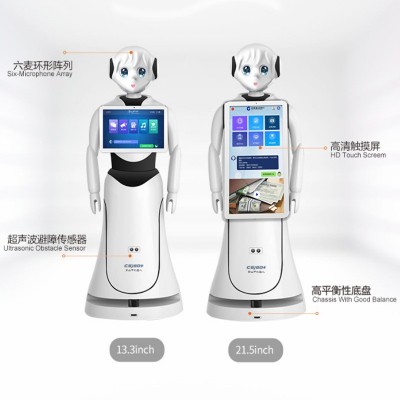 售楼部商场智能迎宾接待服务机器人 语音讲解远程导览服务机器人图3