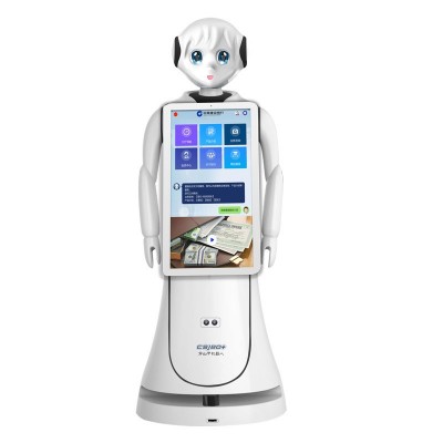 售楼部商场智能迎宾接待服务机器人 语音讲解远程导览服务机器人图5