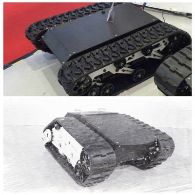 智能中型履带式底盘车 救援 排爆 勘探可搭载100kg机器人底盘图4