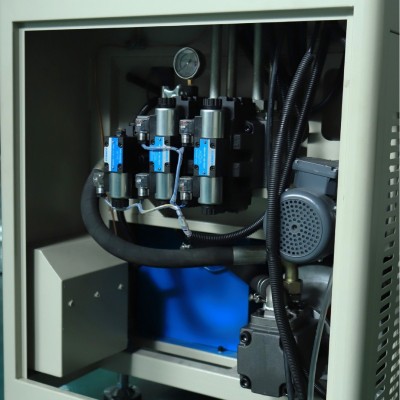 双工位液压红冲金属切边机洁具水暖阀门去毛刺铜件125油缸机械图4