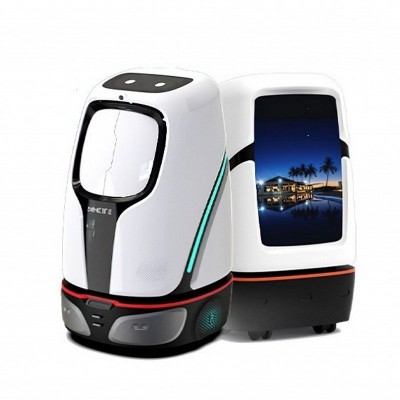 智能服务机器人酒店餐厅客房展厅送物送快递配送机器人接待迎宾图4