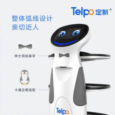 天波厂家直销全自动送餐机器人R6 传菜送菜上菜酒店餐厅智能避障图2