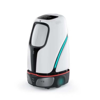 洛必德酒店智能服务机器人工厂，电子厂配送自动乘梯 迎宾带路 外图5