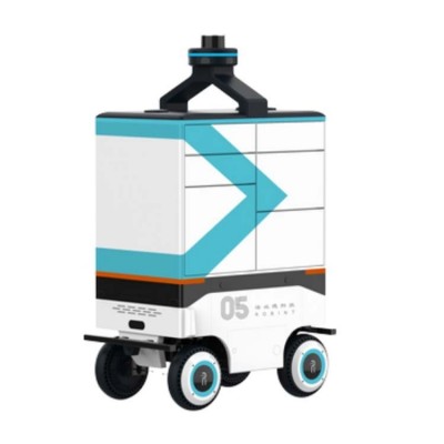 洛必德室外配送室外一体化无人送货小车工厂，电子厂配送自主配送图5